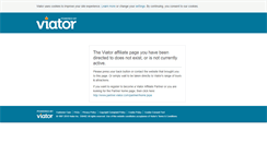 Desktop Screenshot of partner.viator.com
