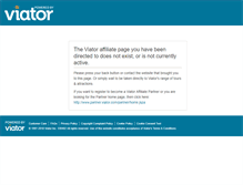 Tablet Screenshot of partner.viator.com